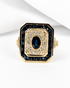 Bague Style Art-Déco Saphirs 1.7 carat & Diamants 6.6g "Josephine" - Elliade Paris