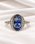 Bague Style Art-Déco Saphirs 2.44 carats & Diamants 0.26 carat "Constance" - Elliade Paris
