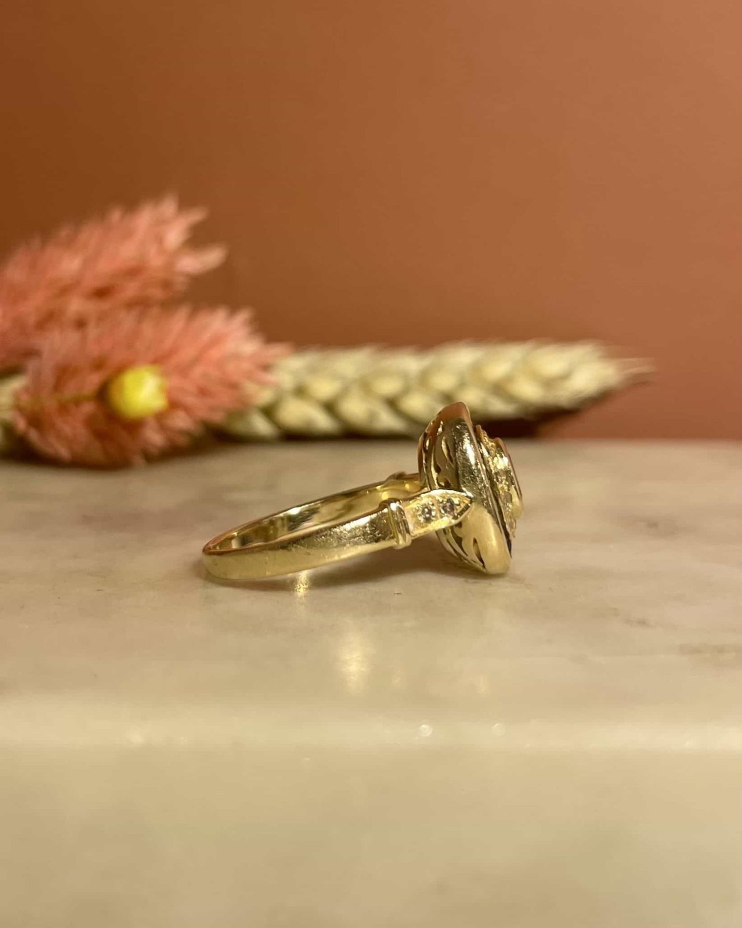 Bague Style Art - Déco Saphirs &amp; Diamants &quot;Hope&quot; - Elliade Paris