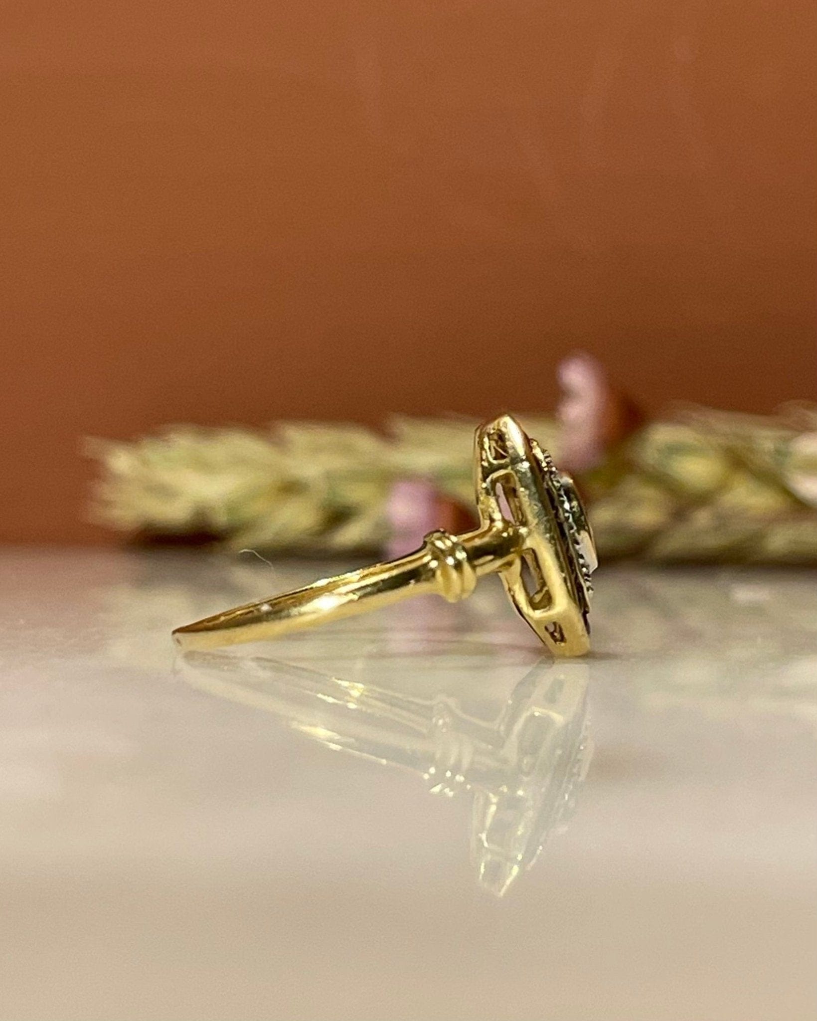 Bague Style Art - Déco Saphirs &amp; Diamants "Wanda" - Elliade Paris
