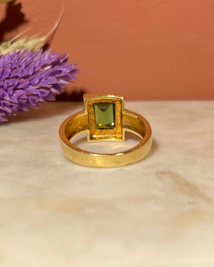 Bague Style Art - Déco Tourmaline &quot;Luce&quot; - Elliade Paris