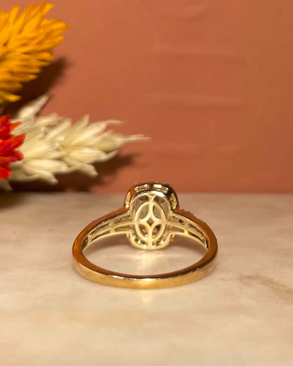 Bague Style Art - Déco Turkizite 1.90 carat &amp; 46 Diamants &quot;Reign&quot; - Elliade Paris