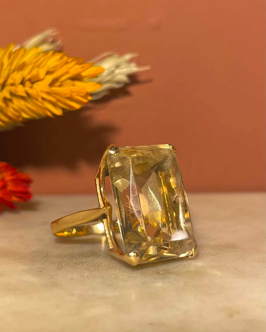 Bague Cocktail Citrine 15.90 carats &quot;Mauricia&quot;