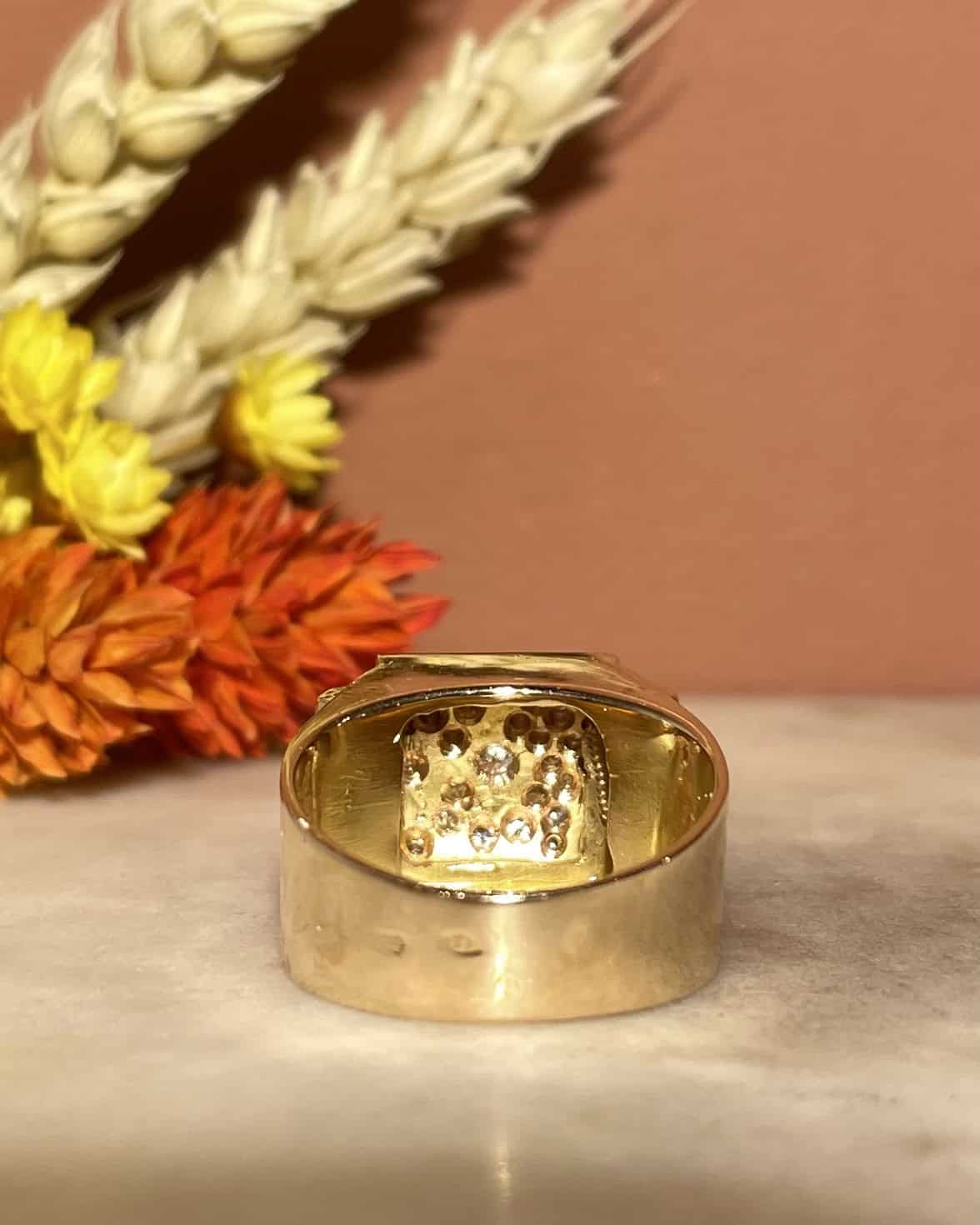 Bague Tank 37 Diamants 0.80 carat "Helena" - Elliade Paris