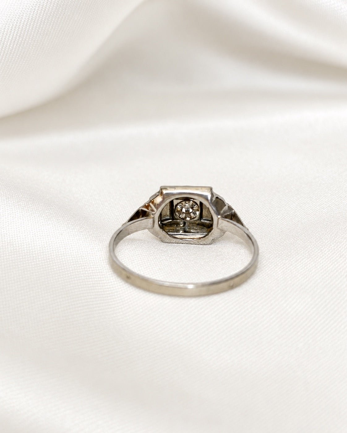 Bague Tank Art Déco Diamant "Juliette" - Elliade Paris