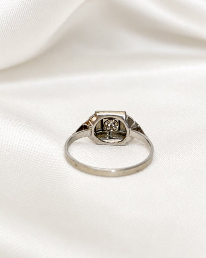 Bague Tank Art Déco Diamant "Juliette" - Elliade Paris