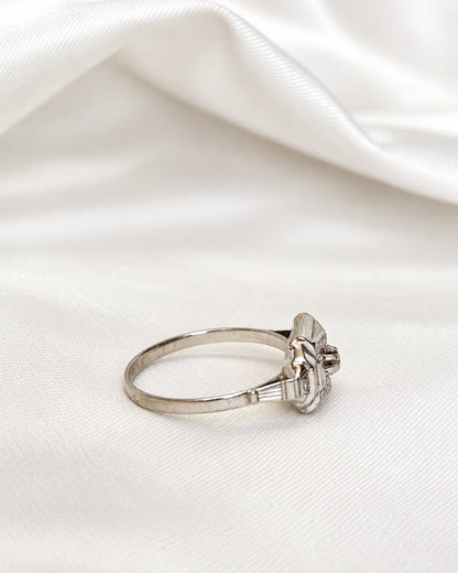 Bague Tank Art Déco Diamant "Juliette" - Elliade Paris