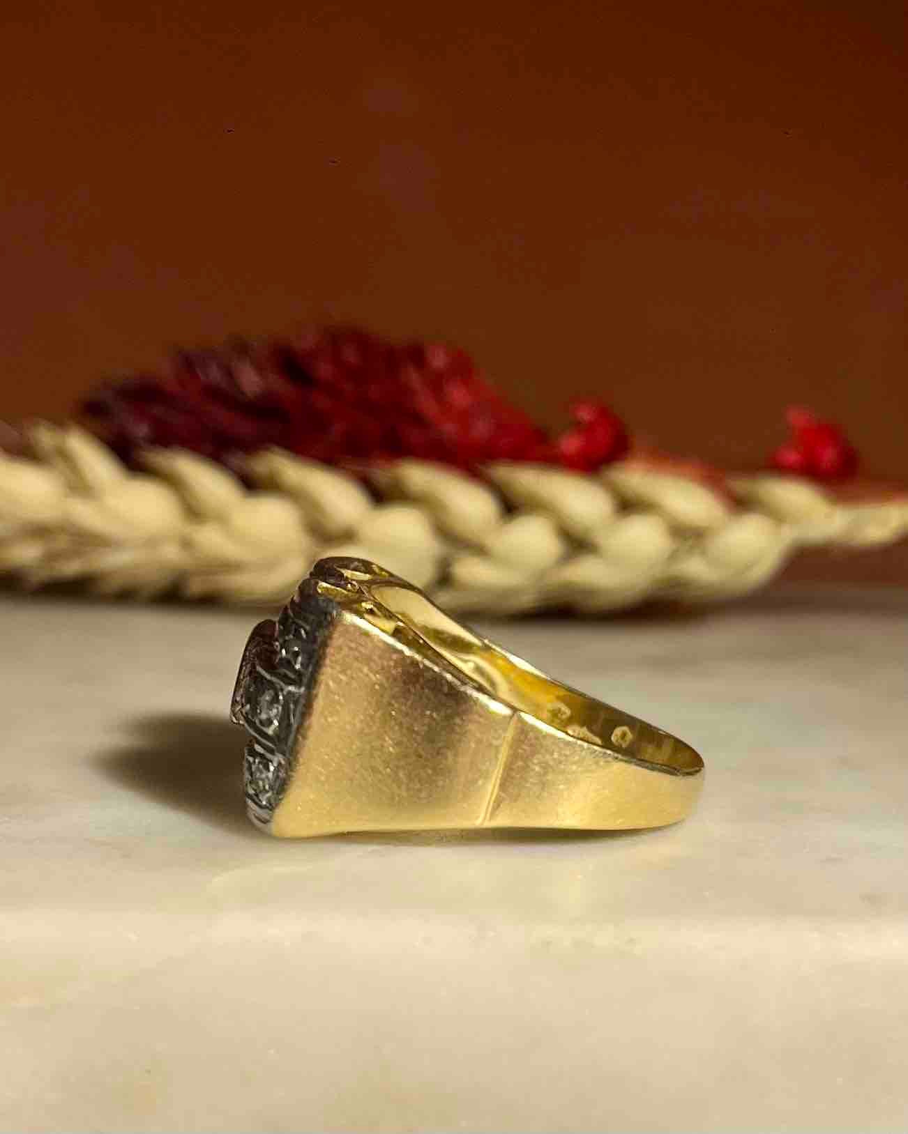 Vintage "Maïa" Diamond Tank Ring
