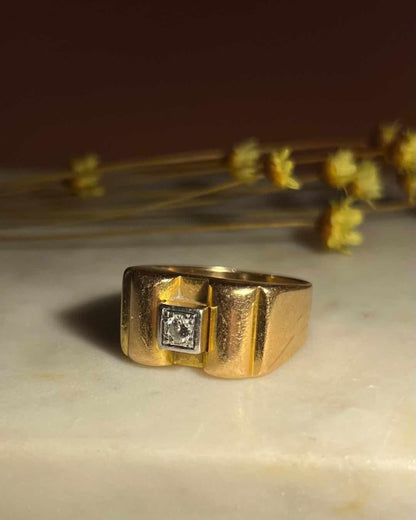 Bague Tank Diamant 0.20 carat &quot;Marla&quot; - Elliade Paris