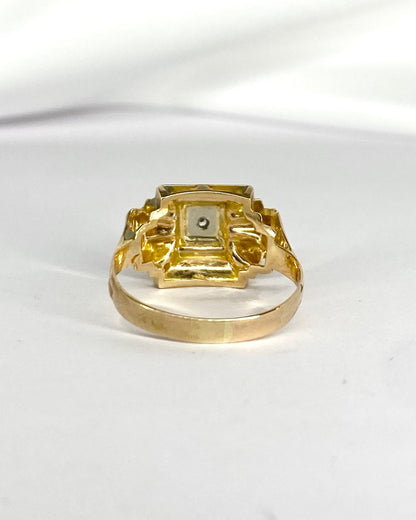 Bague Tank Diamant "Alais" - Elliade Paris