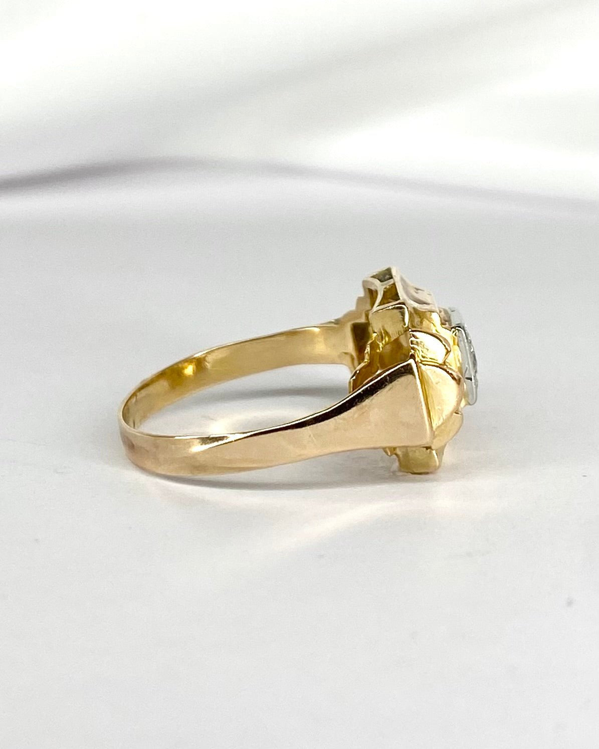 Bague Tank Diamant "Alais" - Elliade Paris