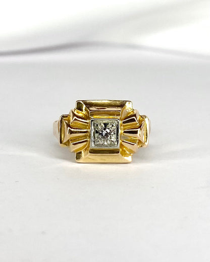 Bague Tank Diamant "Alais" - Elliade Paris