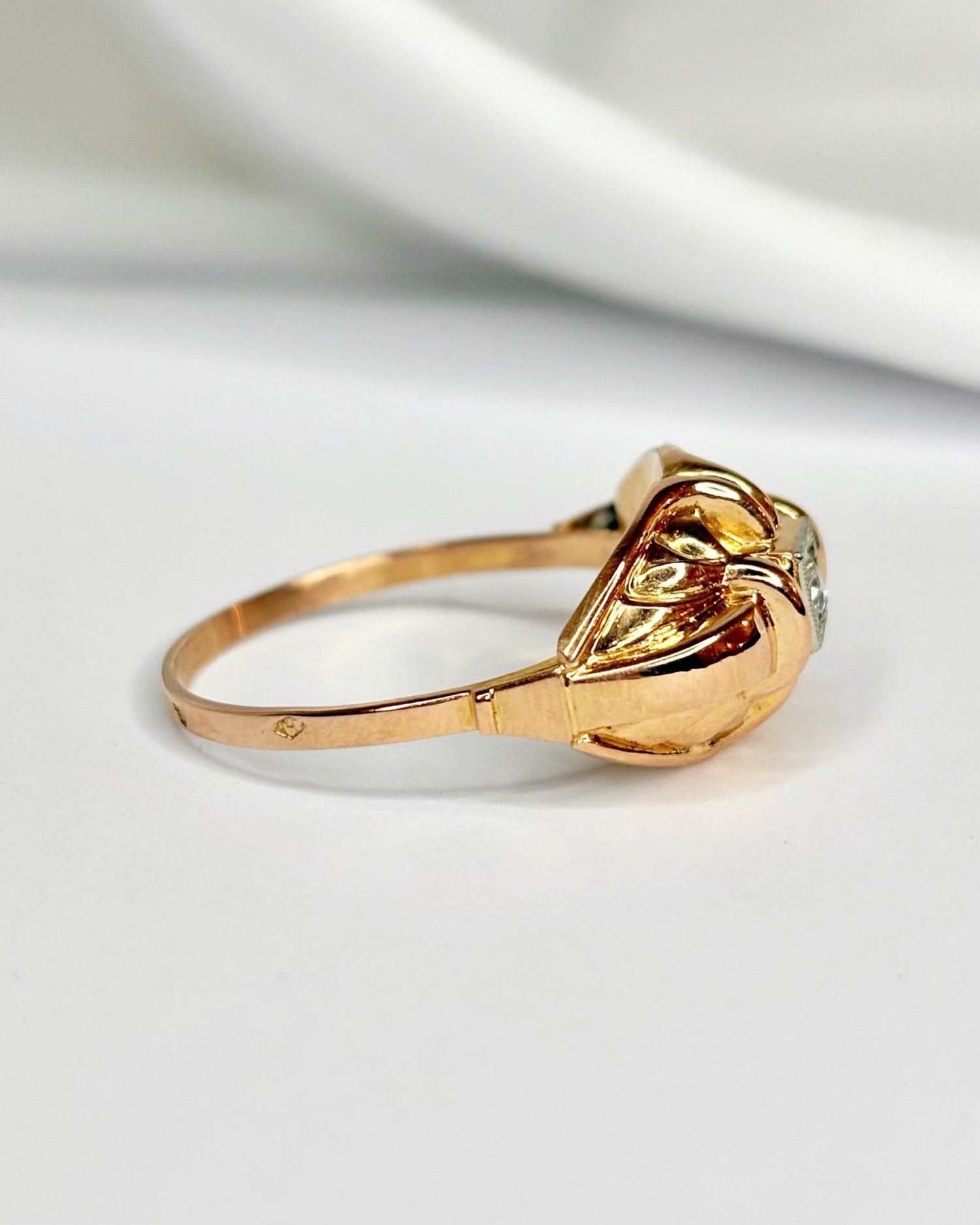 Bague Tank Diamant "Camélia" - Elliade Paris