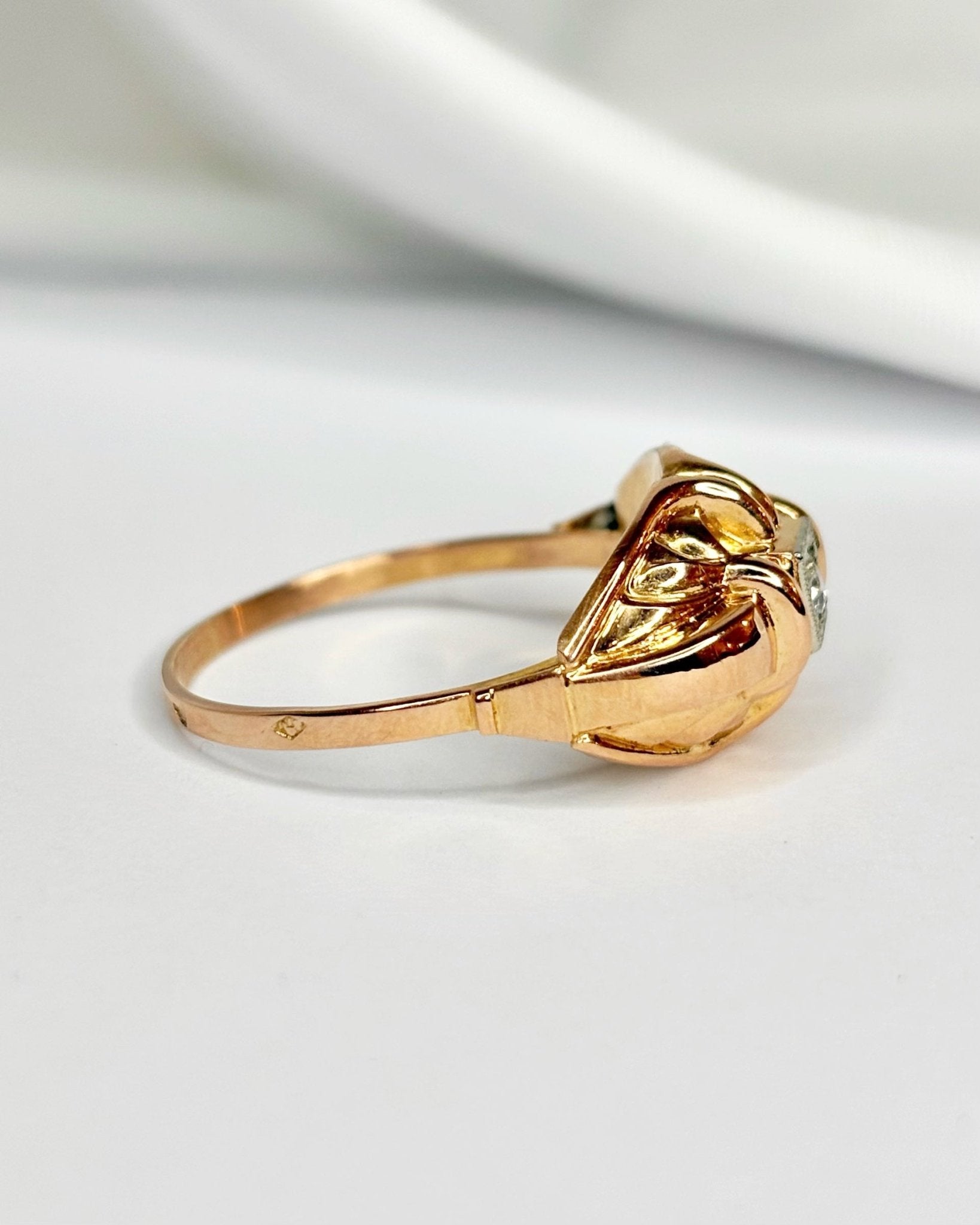 Bague Tank Diamant "Camélia" - Elliade Paris