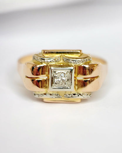 Bague Tank Diamant "Germain" - Elliade Paris