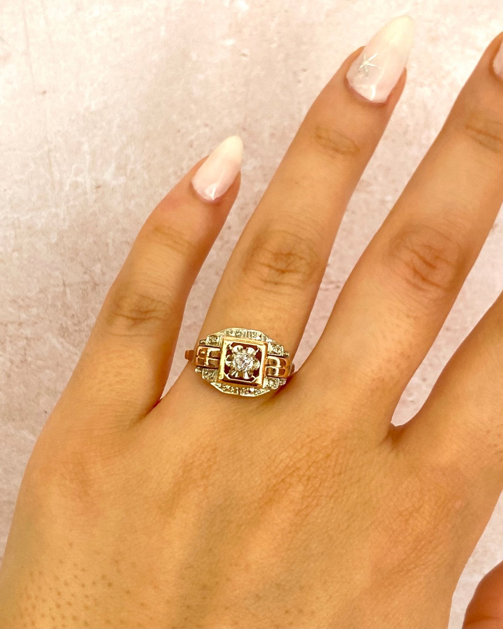 Bague Tank Diamant "Juliane" - Elliade Paris