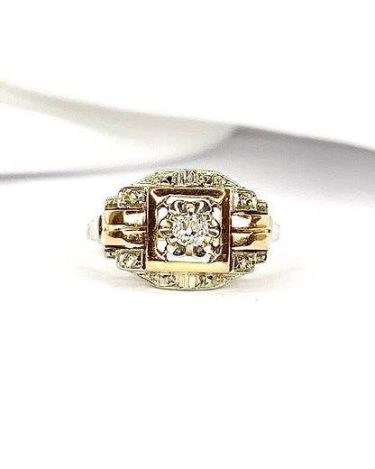 Bague Tank Diamant "Juliane" - Elliade Paris