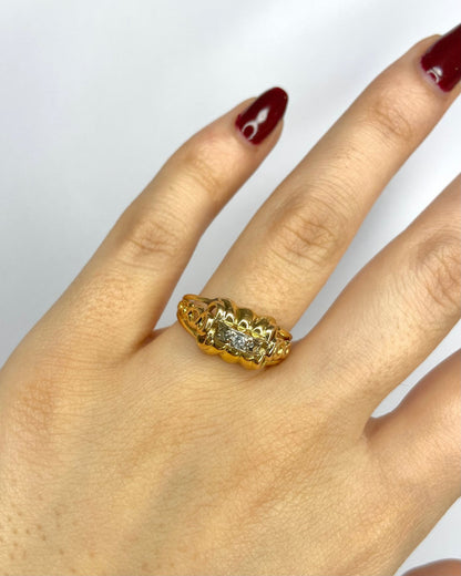 Bague Tank Diamant "Katy" - Elliade Paris