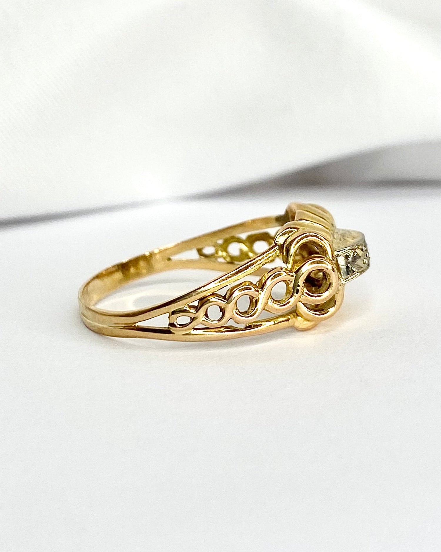 Bague Tank Diamant "Katy" - Elliade Paris