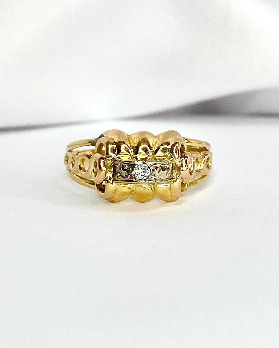 Bague Tank Diamant "Katy" - Elliade Paris