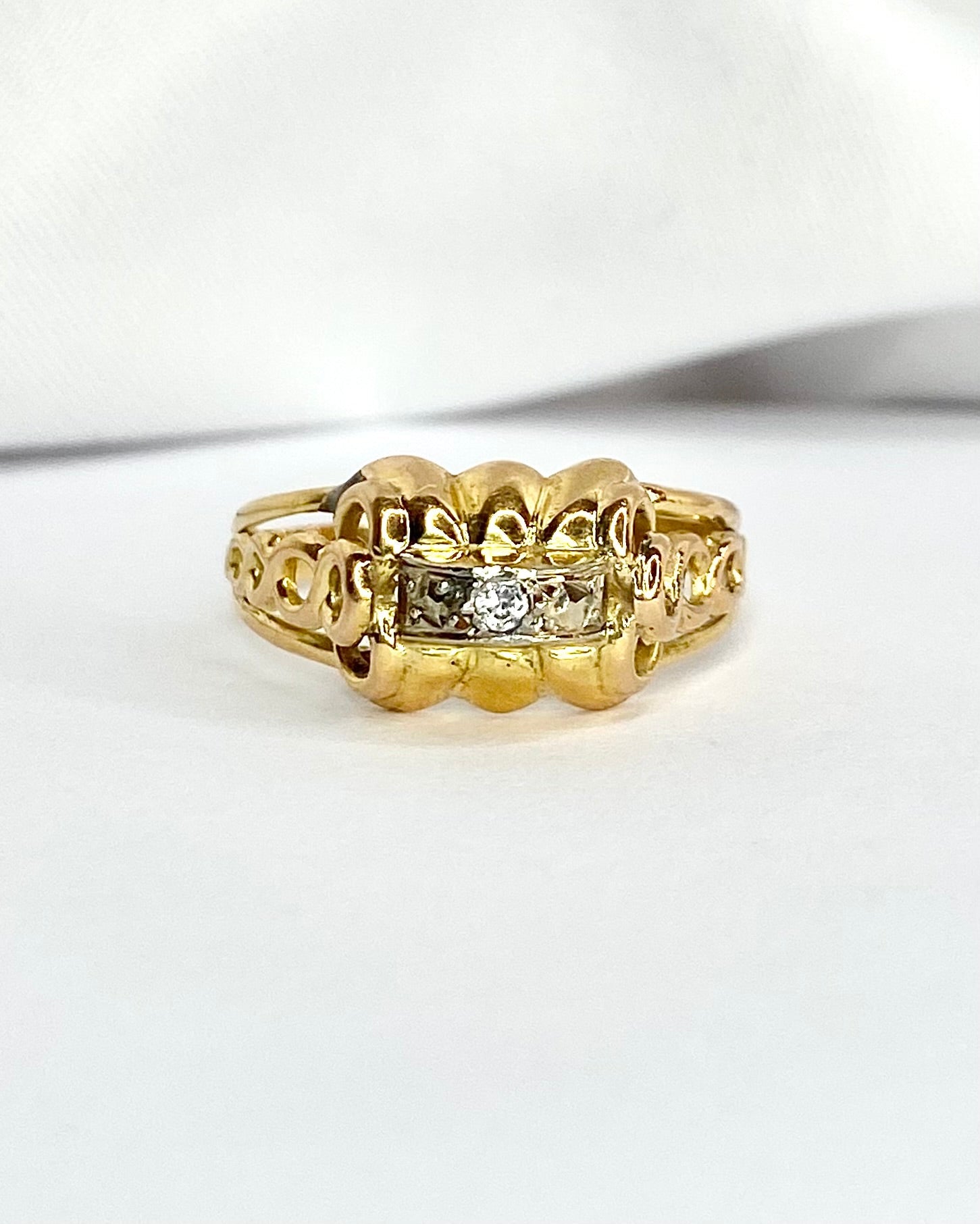 Bague Tank Diamant "Katy" - Elliade Paris