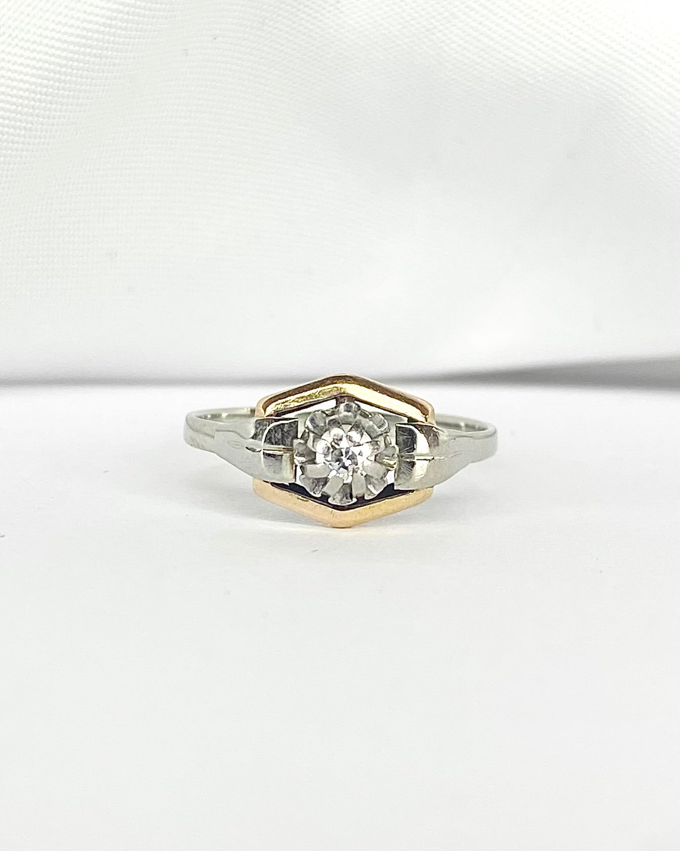 Bague Tank Diamant "Solene" - Elliade Paris