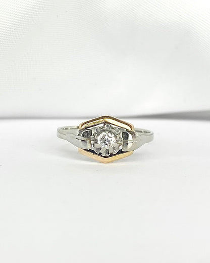 Bague Tank Diamant "Solene" - Elliade Paris