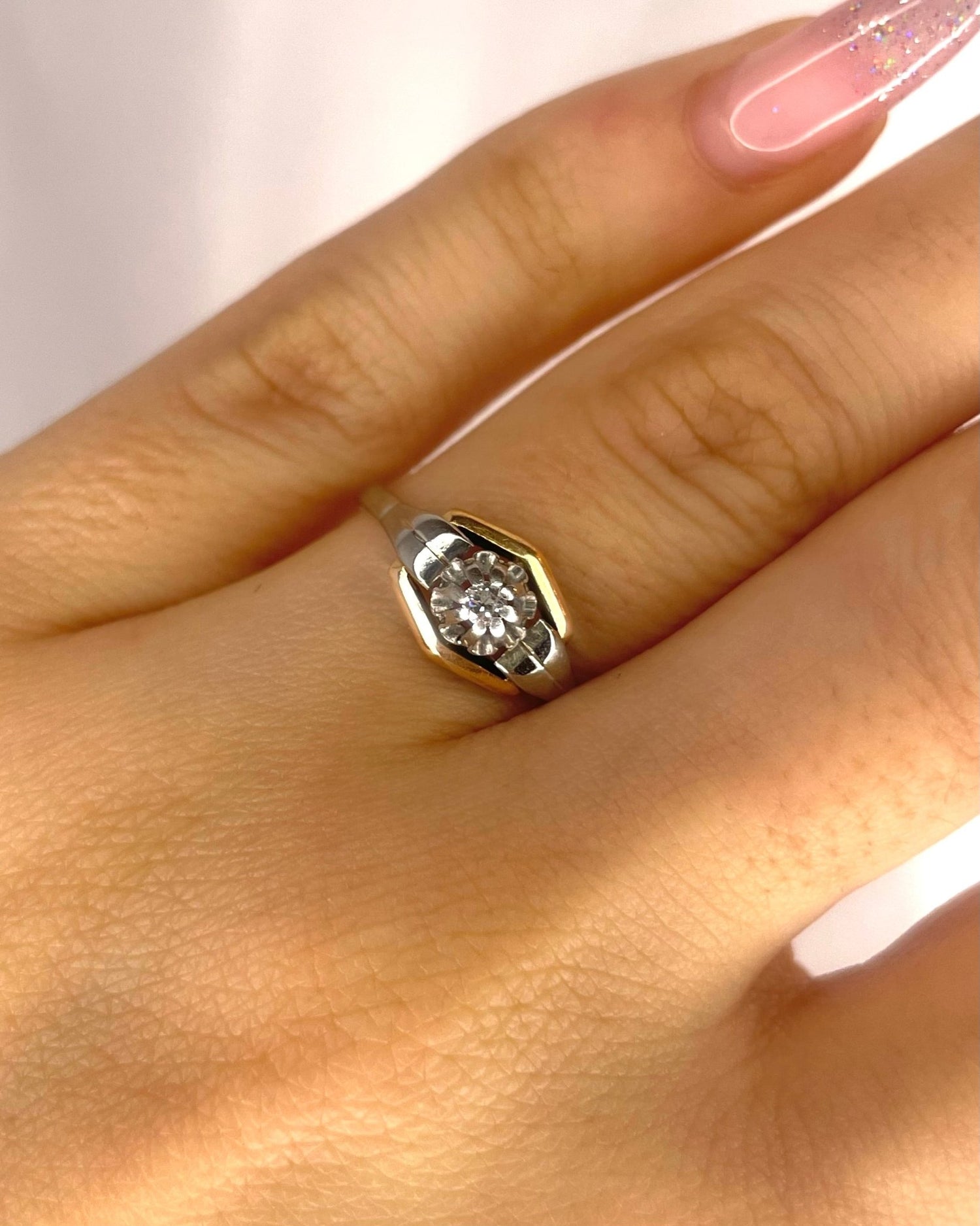 Bague Tank Diamant "Solene" - Elliade Paris