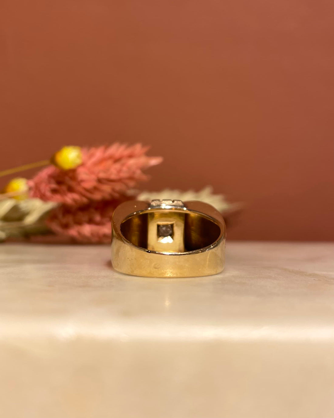 Vintage Tank Diamond Ring &quot;Ralph&quot;