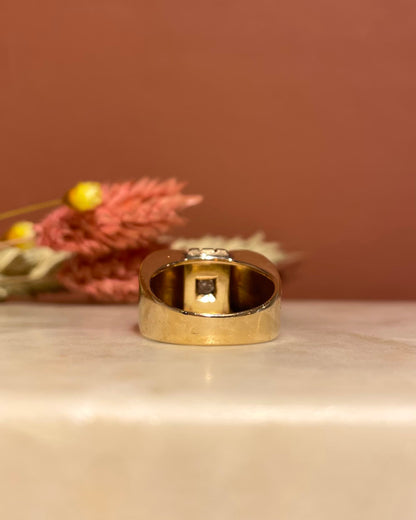 Bague Vintage Tank Diamant &quot;Ralph&quot;