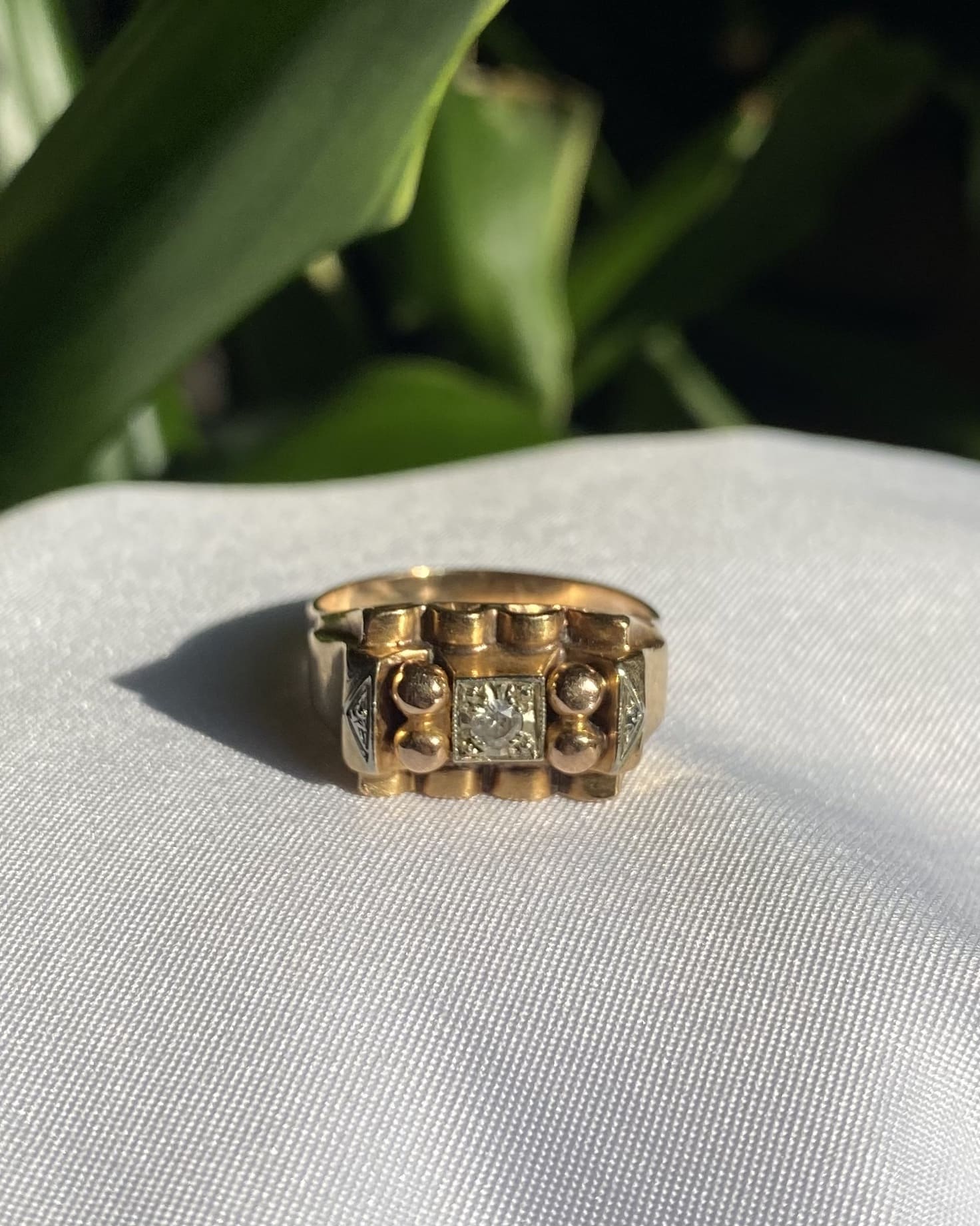 Bague Tank Diamant "Diana"