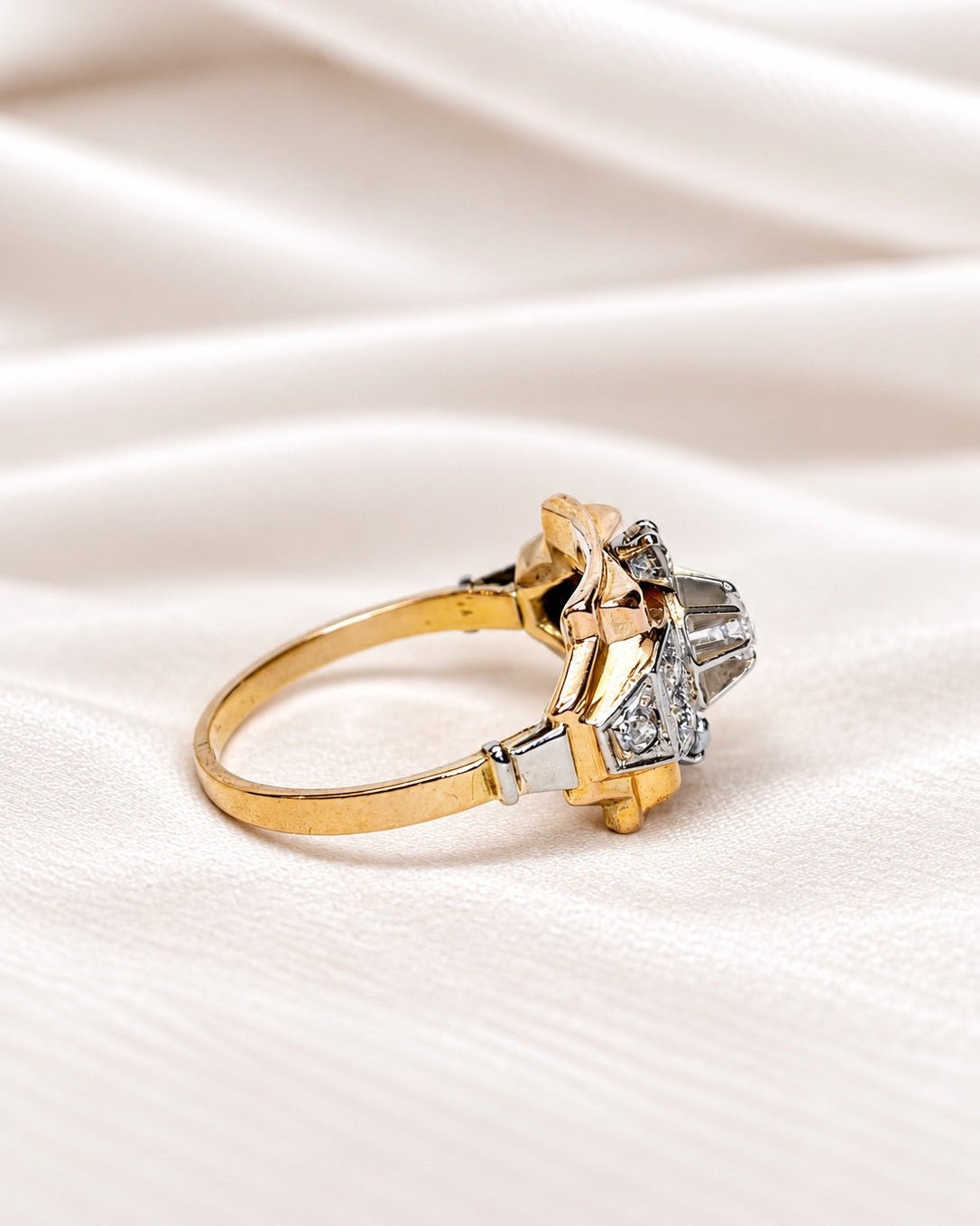 Bague Tank Diamants 0.57 carat "Sabine" - Elliade Paris