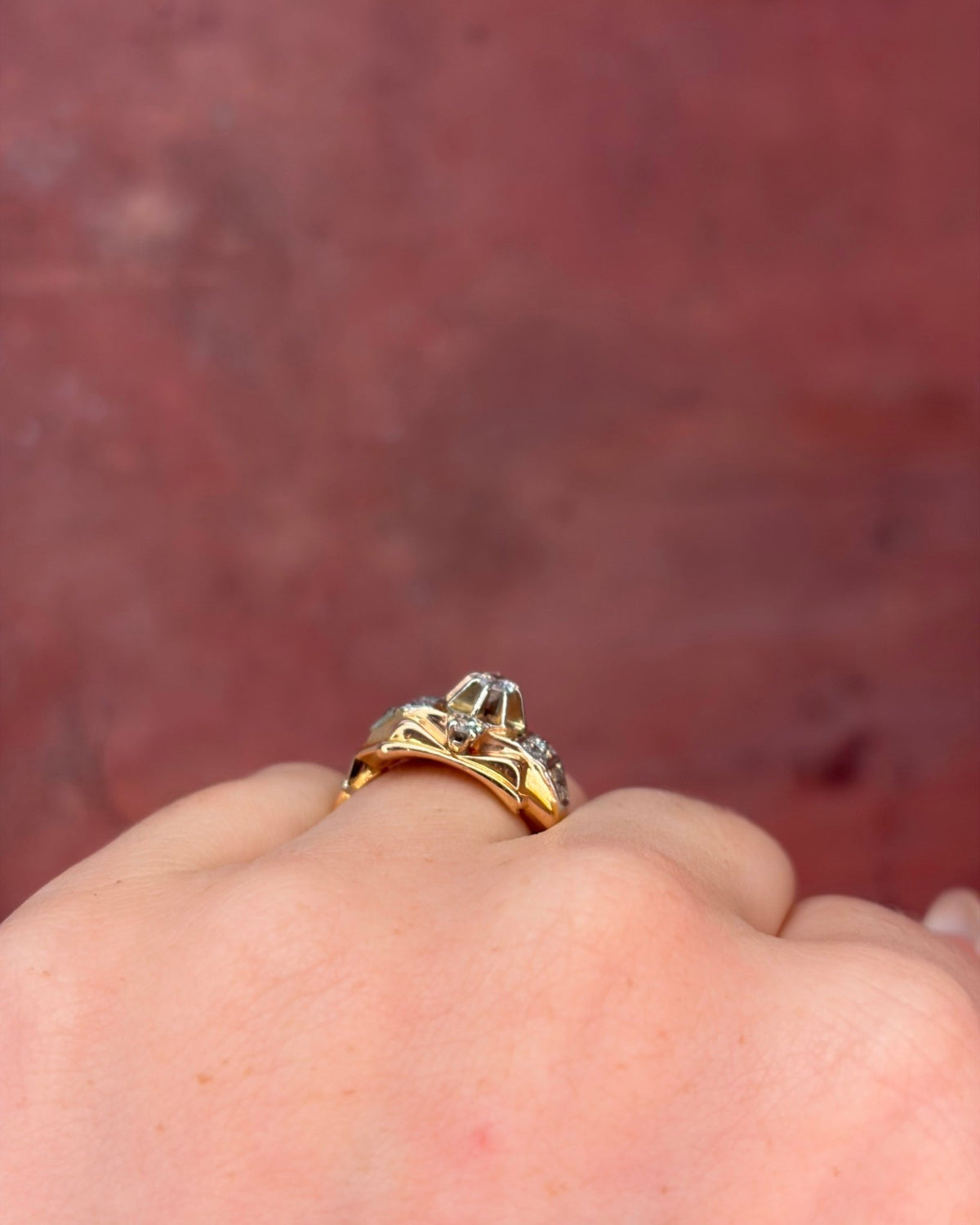 Bague Tank Diamants 0.57 carat "Sabine" - Elliade Paris