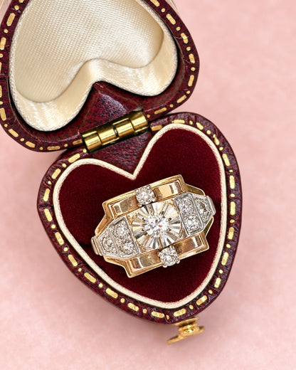 Bague Tank Diamants 0.57 carat "Sabine" - Elliade Paris