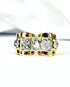 Bague Tank Diamants 0.60 carat & Or 13,52g "Bérénice" - Elliade Paris