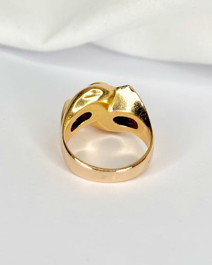 Bague Tank Diamants 0.62 carat "Zian" 6,16g - Elliade Paris
