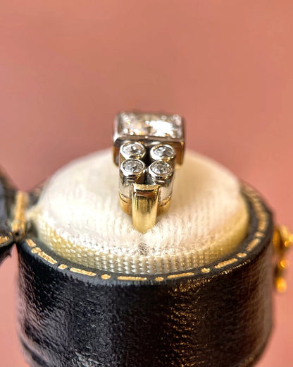 Bague Tank Diamants 1 carat F/SI2 "Hervé" - Elliade Paris