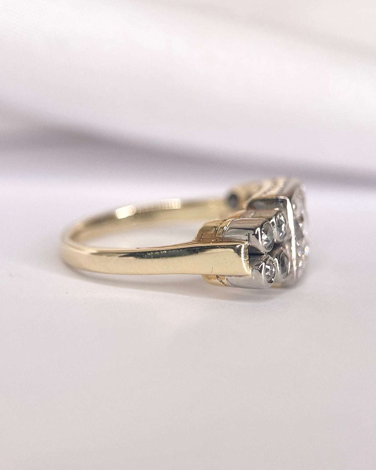 Bague Tank Diamants 1 carat F/SI2 "Hervé" - Elliade Paris