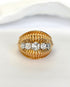 Bague Tank Diamants 1.03 carat & Or 18 carats 9 g "Lally" - Elliade Paris