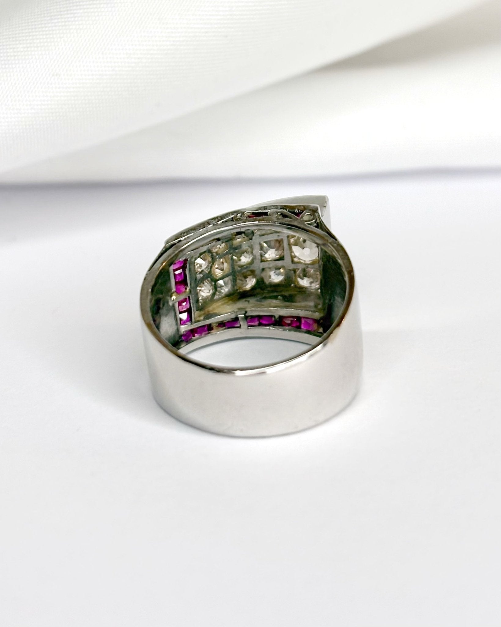 Bague Tank Diamants 1.20 carat &amp; or 10,12 g "Samantha" - Elliade Paris