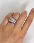 Bague Tank Diamants 1.20 carat & or 10,12 g "Samantha" - Elliade Paris