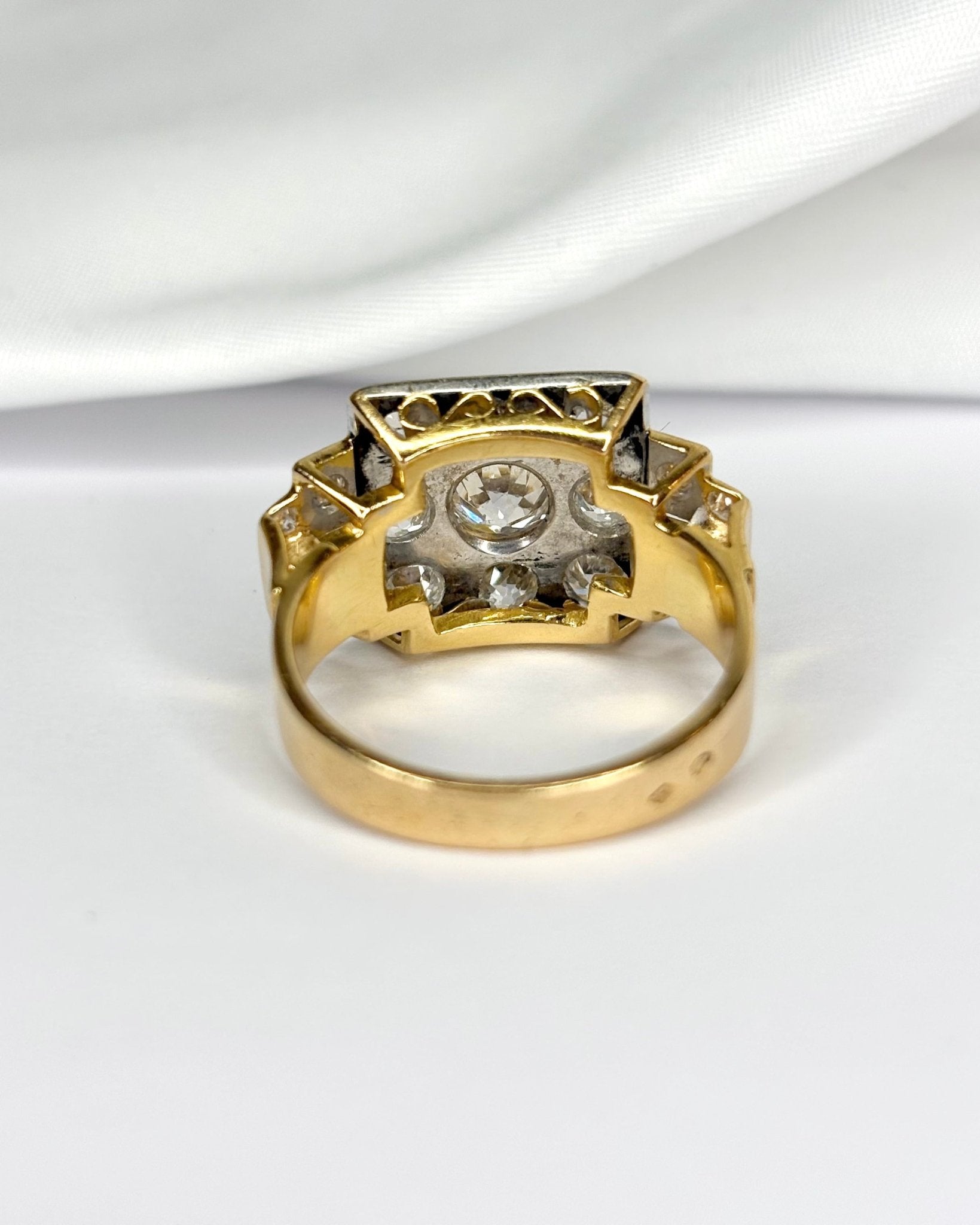 Bague Tank Diamants 3.13 carats "Pénelope" - Elliade Paris