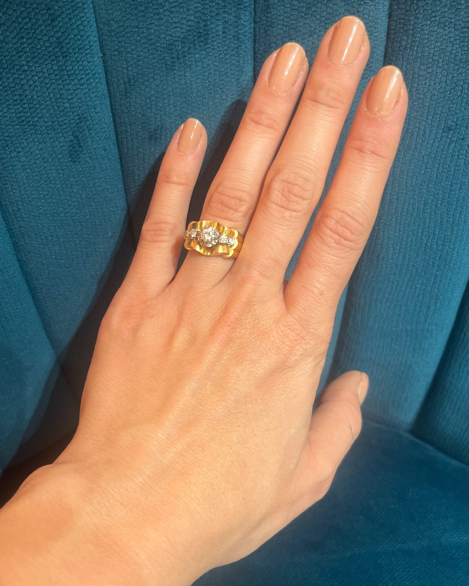 Bague Tank Diamants "Layla" - Elliade Paris