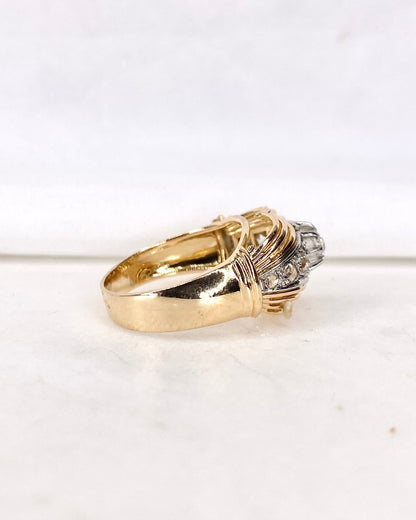 Bague Tank Diamants &quot;Manille&quot; - Elliade Paris