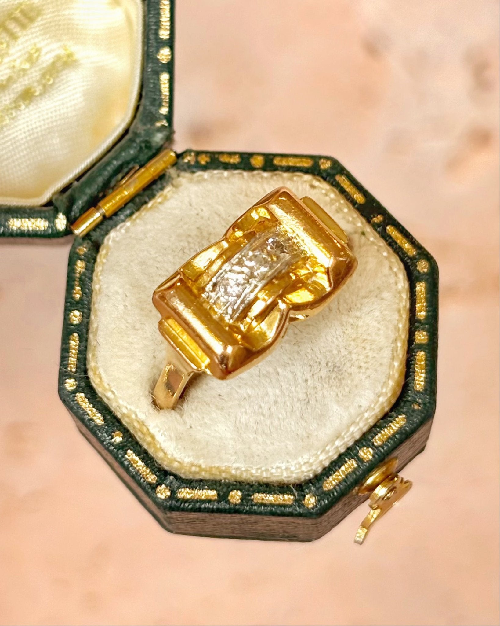 Bague Tank Diamants "Marthe" - Elliade Paris