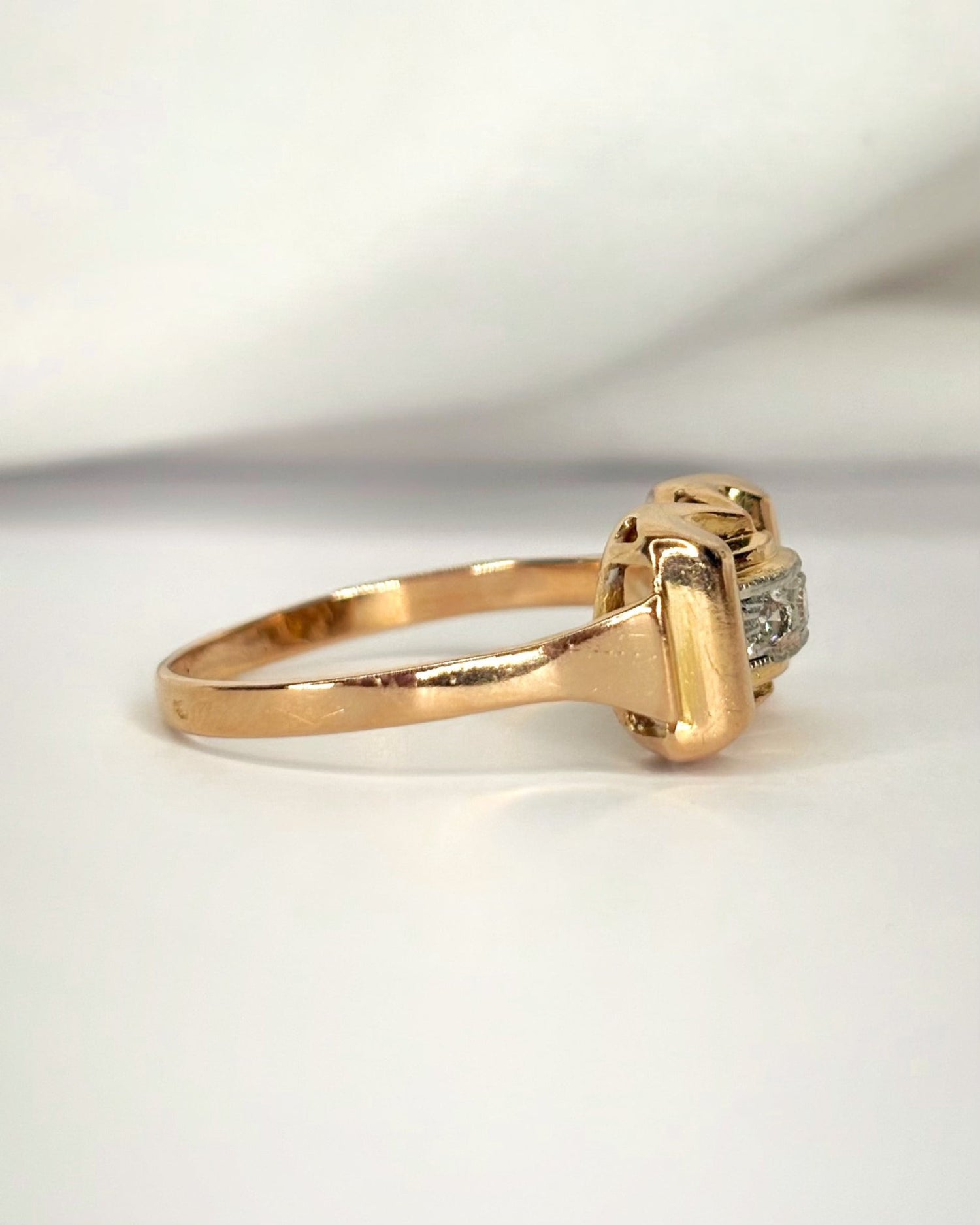 Bague Tank Diamants "Marthe" - Elliade Paris