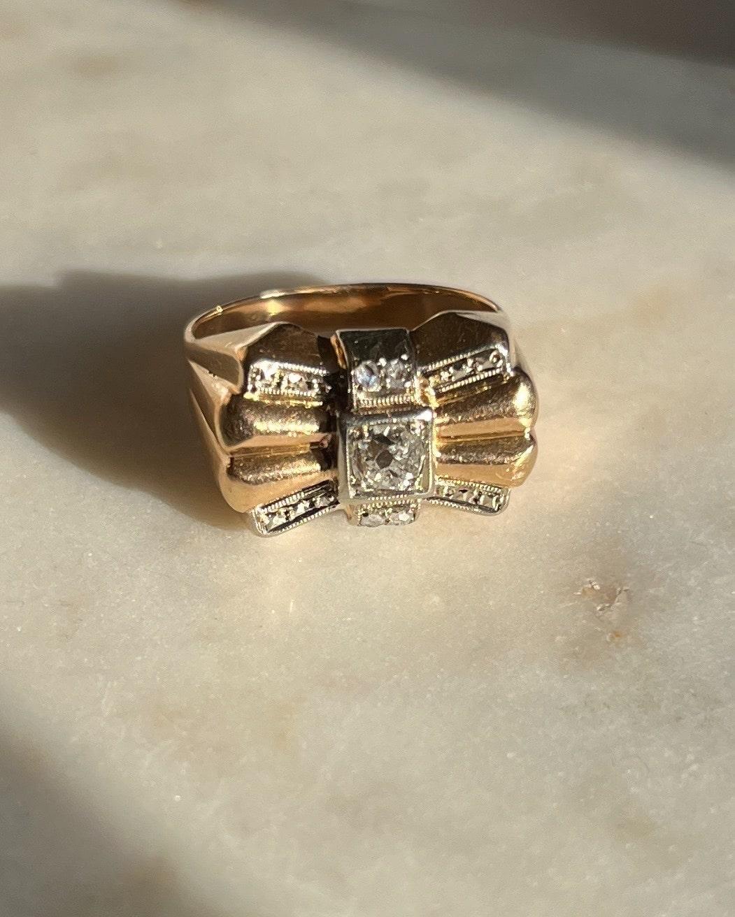 Bague Tank Diamants "Opaline" - Elliade Paris