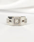Bague Tank Diamants & Or 5.29g "Laurine" - Elliade Paris