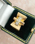 Bague Tank Diamants & or 5,85g "Noella" - Elliade Paris