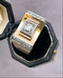 Bague Tank Diamants & Or rose 10,41g "Liliana" - Elliade Paris